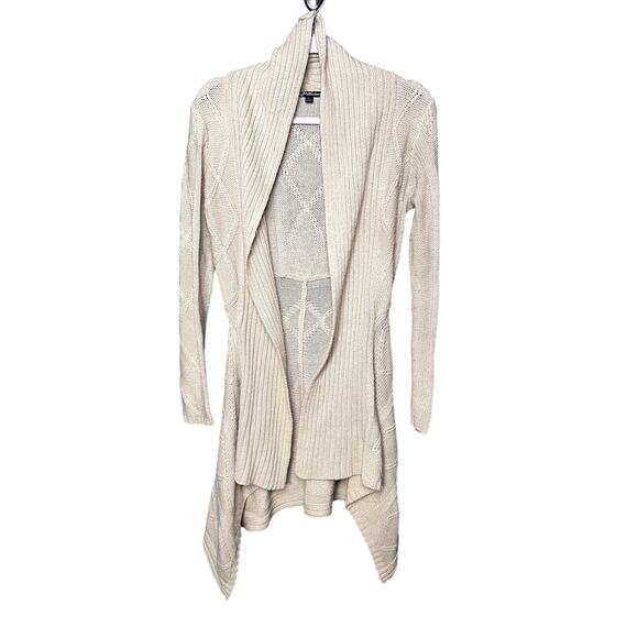 Knitwear Cardigan Women's Size Medium Oversized Asymmetrical Geometric Pattern - Picture 1 of 9
